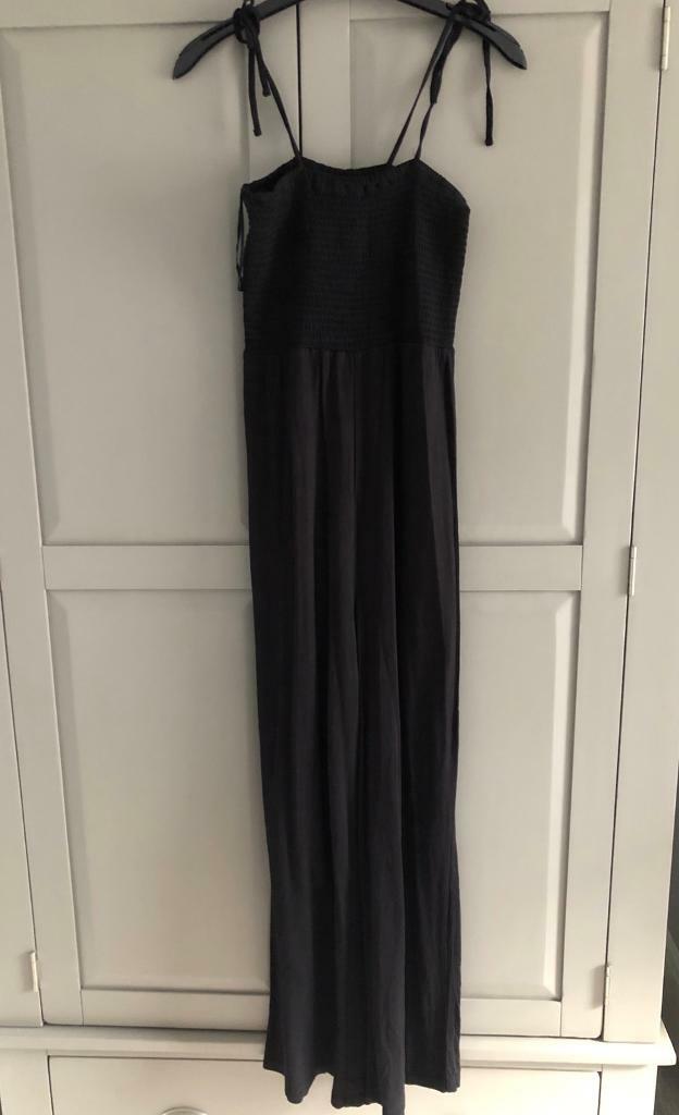 monsoon black velvet jumpsuit